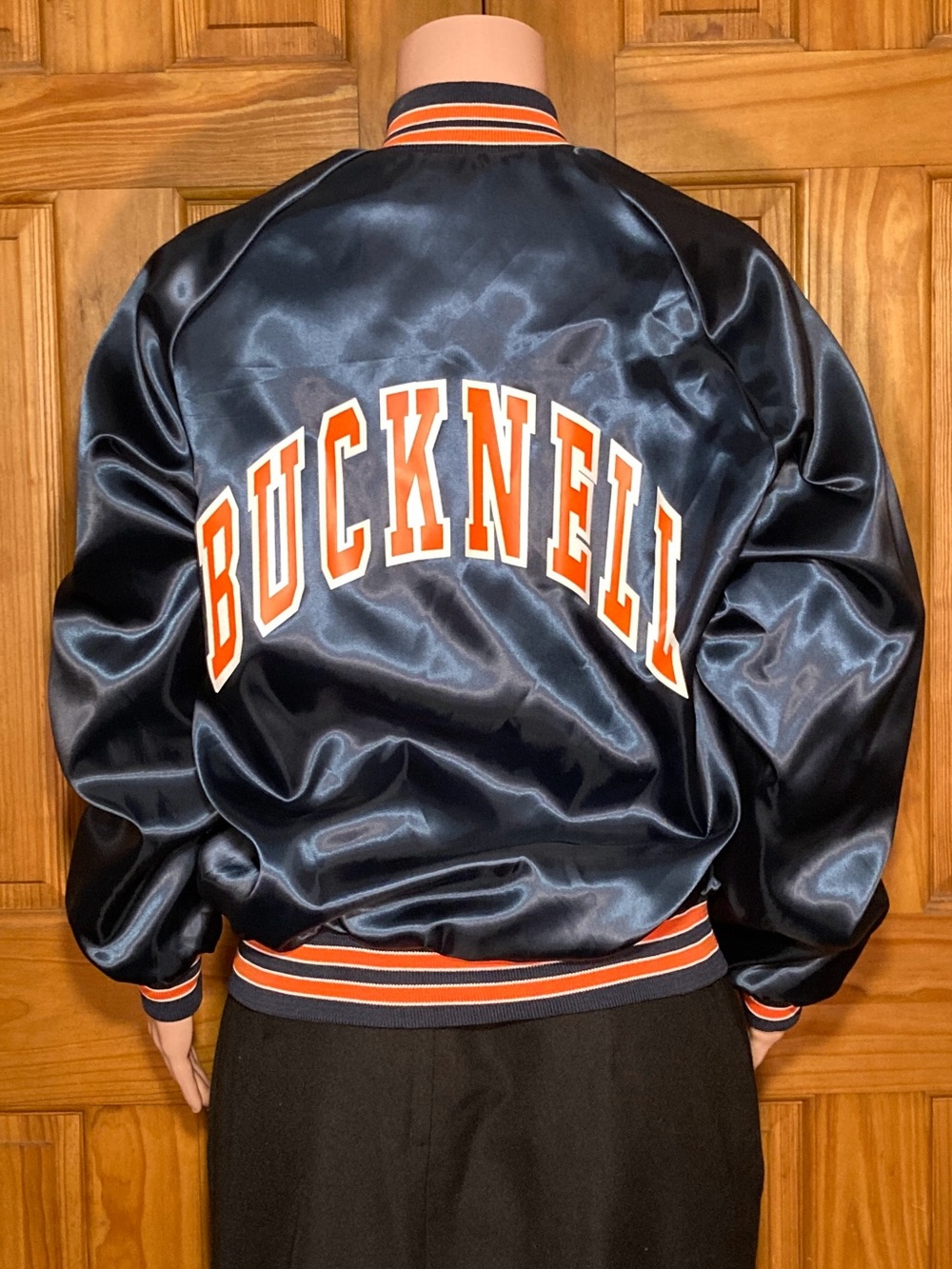 NWOT Locker Line Vintage 80s Bucknell University Windbreaker Jacket Blue Medium